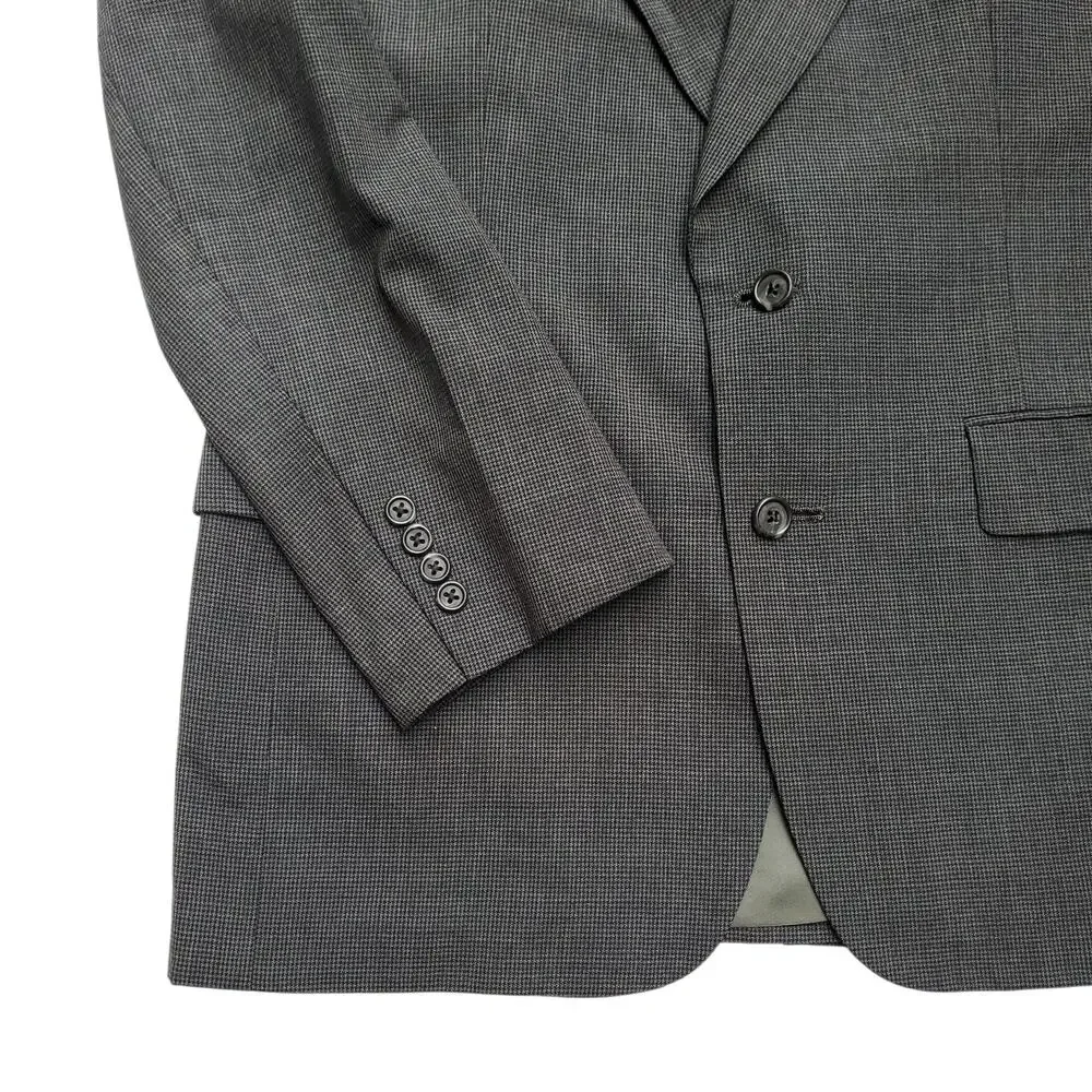 Vintage Ivy Prep Gray Wool Blazer Jacket Sport Coat 2 Button Single Vent 41R